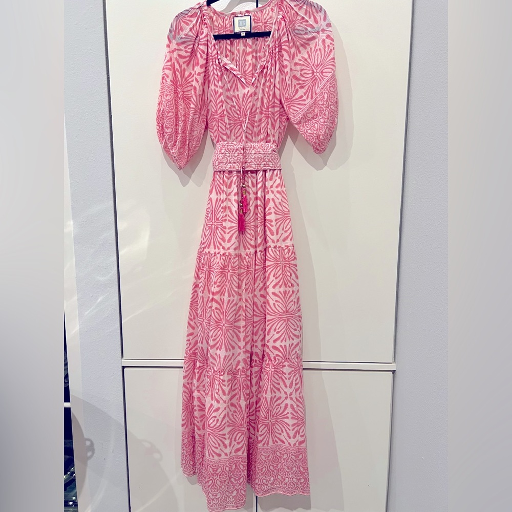 Hunter Bell maxi dress in pink, size M